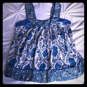 Anthropologie Ric Rac tank fish scales